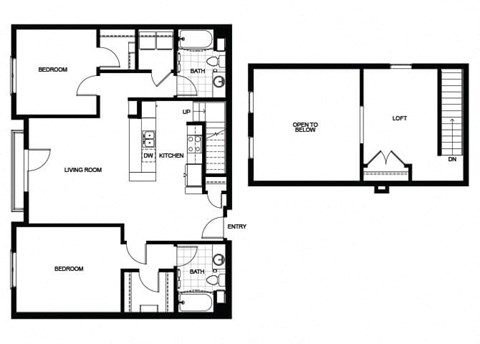 B23  Floor Plan at Candara at Hancock Park Apartments in Los Angeles CA